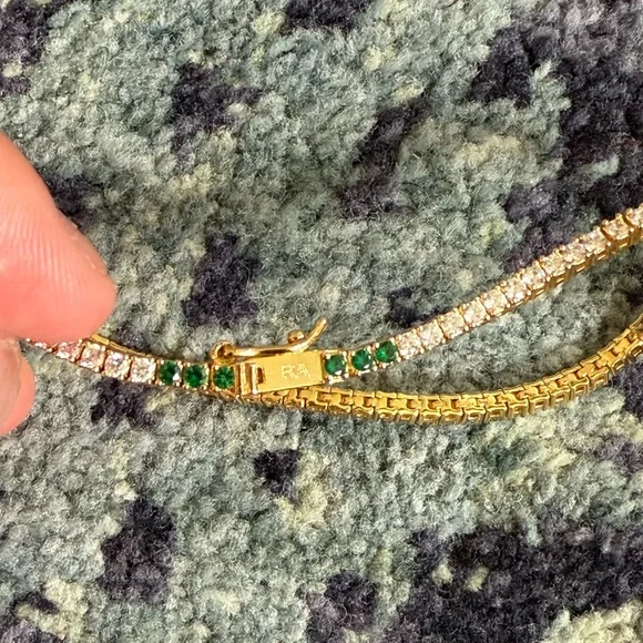 Roxanne Asoulin Gold Plated Rally Tennis Bracelet - Picture 6 of 8